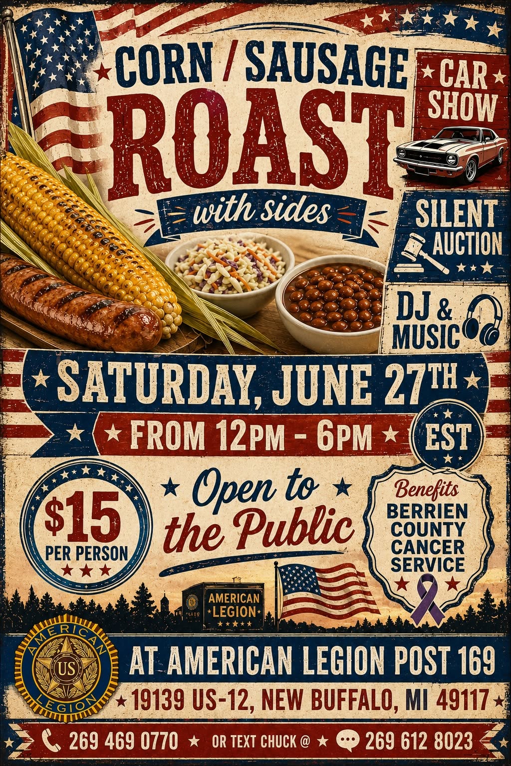 Poster for American Legion Corn & sausge roast